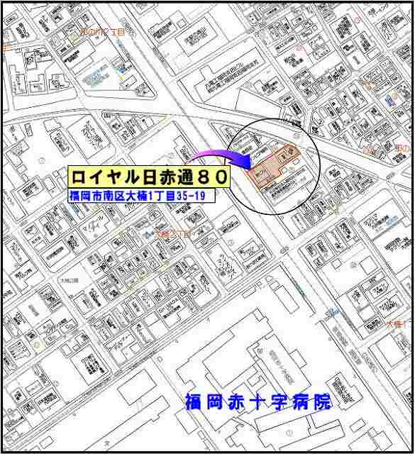 ロイヤル日赤通MAP