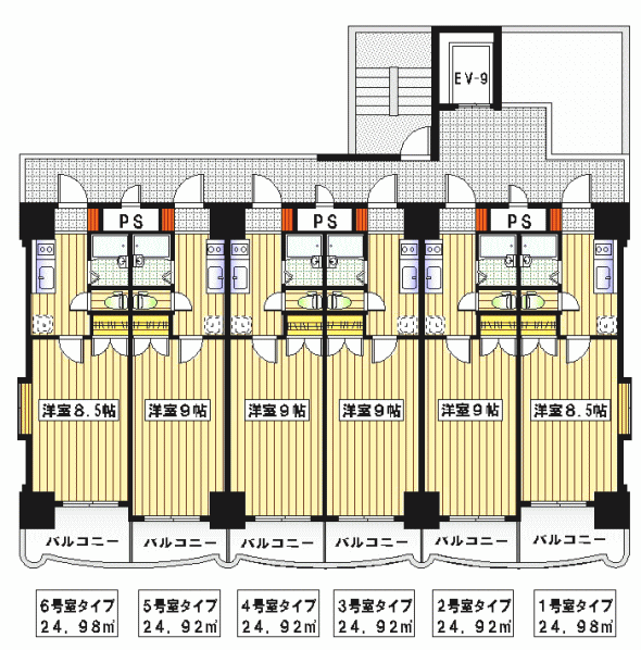 ロイヤル博多駅東　平面図